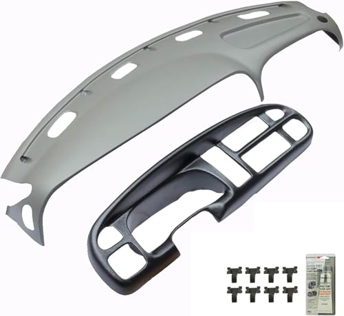 KARPAL Dash Pad with Bezel Cover Dashboards Compatible With 1998 1999 2000 2001 Dodge Ram 1500 2500 3500