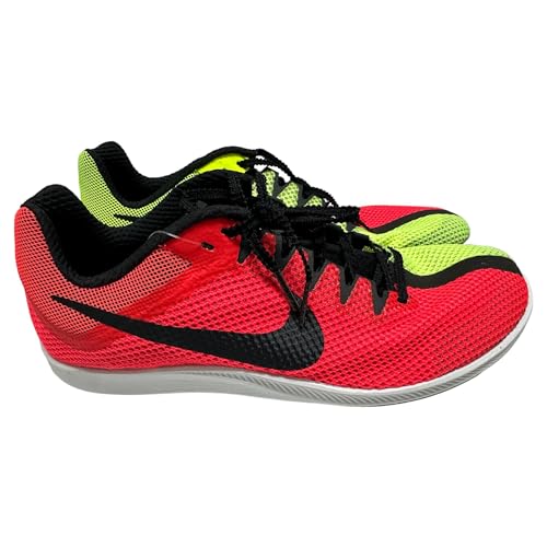Nike Men's Zoom Rival Distance Track & Field Running Spikes Shoes Bright Crimson/Black/Volt/White #DC8725-601 - Size Mens 10