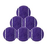 QSTDGVPW 6Pcs Tennis Balls Training Balls 6.4cm Diameter for Beginner Training for Enthusiasts Racquet Sports Activities, Purple