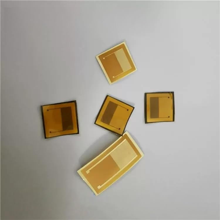 Elettrodo interdigitato flessibile placcato oro IDE for biosensore indossabile con rilevamento 'umidità 1 PZ(Finger Width/Spacing 60μm 10x10mm)