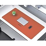 PUレザー パソコンマット マウス対応 おしゃれ カラー 薄い 耐熱 マウスパッド 汚れにくい 抗菌 マウスマット デスクを守る PUレザー ラップトップマット 清潔しやすい ノートパソコンマット 耐洗い表面 耐油性 薄い 90x45cm 大型 折り畳み マウスアクセサリ