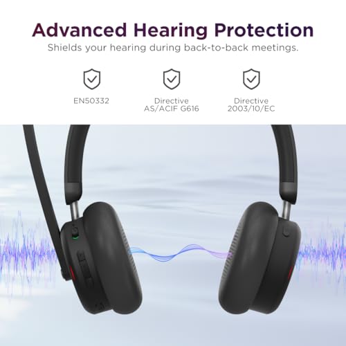Lenovo Dual Mode Wireless ANC Headset 6550 with USB-C Receiver Microsoft Teams Certified, Hybrid Active Noise Cancellation, Bluetooth Dual Connectivity, Long Battery Life, Black - image 9