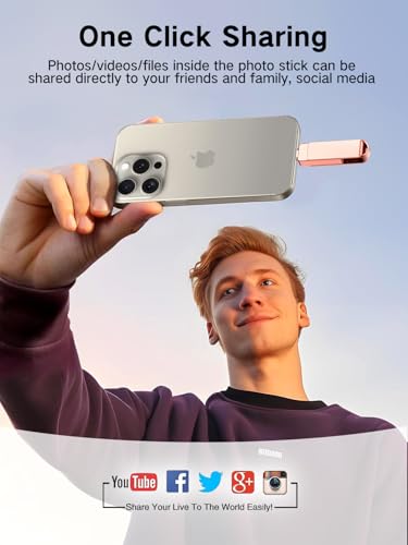 EATOP Flash Drive de 512 GB destinado a iPhone iPad, armazenamento em cartão de memória para backup