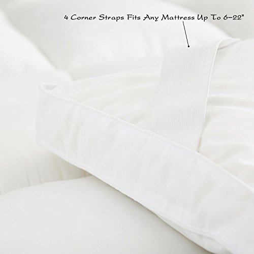 Sufuee King Mattress Topper Down Alternative Overfilled 2" Thick Mattress Pad Soft Fluffy And Warm Mattress Cover Hotel Quality Pillow Top #TOP4