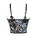 Women Bustier Corset Suspenders Tops - Lace Floral Renaissance Lingerie with Neck Strap Fashion Overbust Bodyshaper