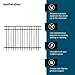Weatherables Livingston Aluminum Fence Kit – DIY Kit for Backyard and Garden Fencing, Made with Durable Powder-Coated Aluminum That Combats Rust, Fading, and Corrosion (4’ x 6' Fence Panel)