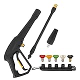 BEARFORCE Replacement Spray Gun with Extension Wand & 5 Spray Tips & Turbo Nozzle, Compatible with...