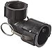 PT Coupling LD Series Polypropylene Cam and Groove Hose Fitting, 90 Degree Elbow, 1-1/2" Coupler x NPT Female