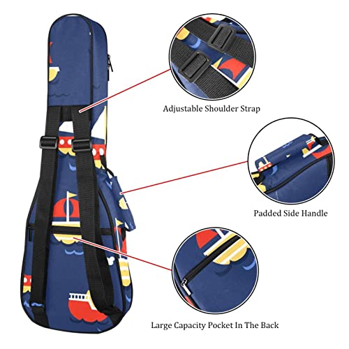 Housse pour ukulélé avec fond bleu – Rembourrage en éponge de 10 mm d’épaisseur – 53,3 cm – Avec sangles réglables pour… - Les Beatles, Paul McCartney, John Lennon, RIngo Starr, George Harrison Housse pour ukulélé avec fond bleu - Rembourrage en éponge de 10 mm d'épaisseur - 53,3 cm - Avec sangles réglables pour… – Image 4