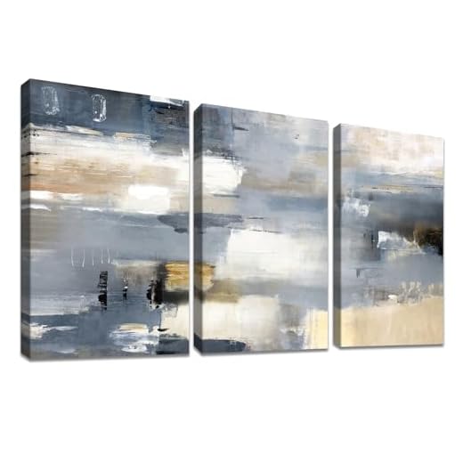 HALFLEMART - Marco de madera (3 unidades, impresión sobre lienzo, abstracto, imagen sobre lienzo, pintura, póster de imagen, decoración de pared, sala de estar, hogar, decoraciones listas para colgar