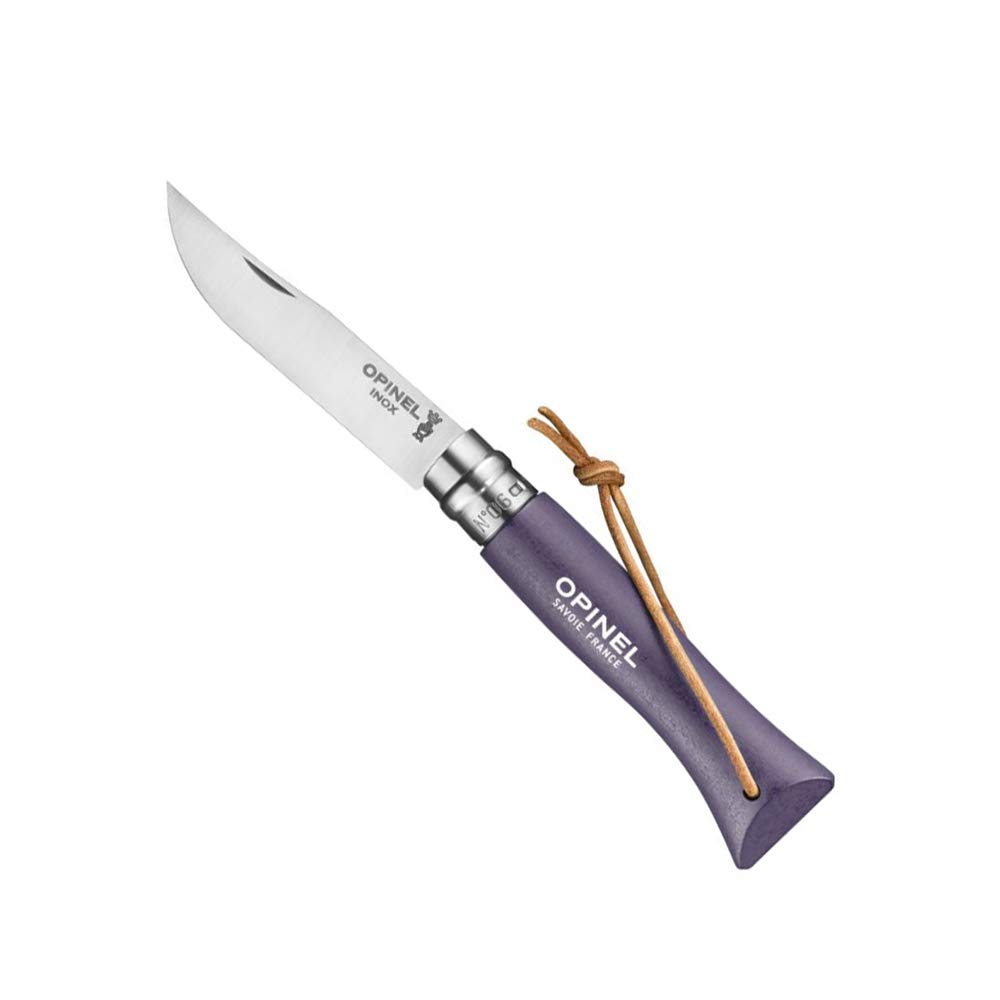 OPINELNo.6 Colorama - Stainless Steel Everyday Carry Folding Pocket Knife with Safety Ring