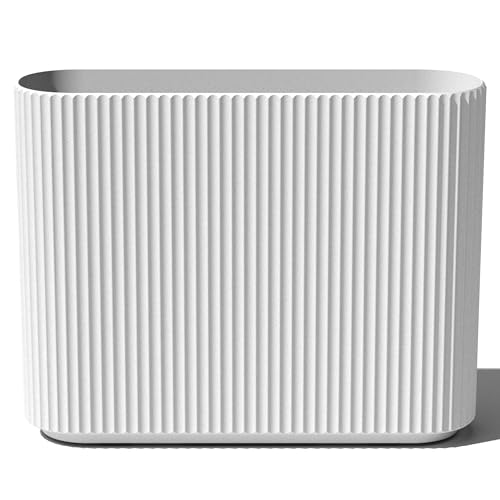 Image of Veradek Demi Series Span Planter - Tall and Wide Outdoor Planter with Shelf