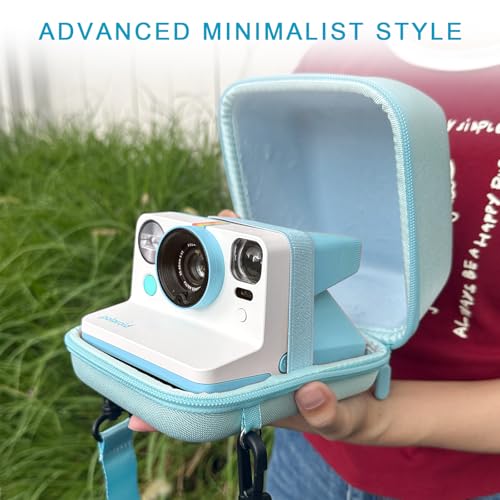Funda rígida para cámara Polaroid con correa ajustable azul miniatura 7