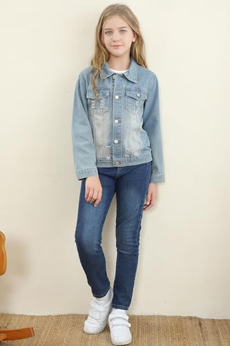 Image of Joe Wenko Kids Toddler Baby Boys Girls Casual Outerwear Denim Jacket