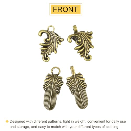 Image of uxcell Vintage Sweater Clips, Cape Cloak Clasp Retro Cardigan Clips Shawl Collar Clasp Dress Shirt Brooch Clip
