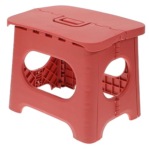 Totority Folding Fishing Stool Lightweight Plastic Outdoor Stool for Camping Garden and Fishing Durable and Compact Design Easy to Carry and Store for Outdoor Activities