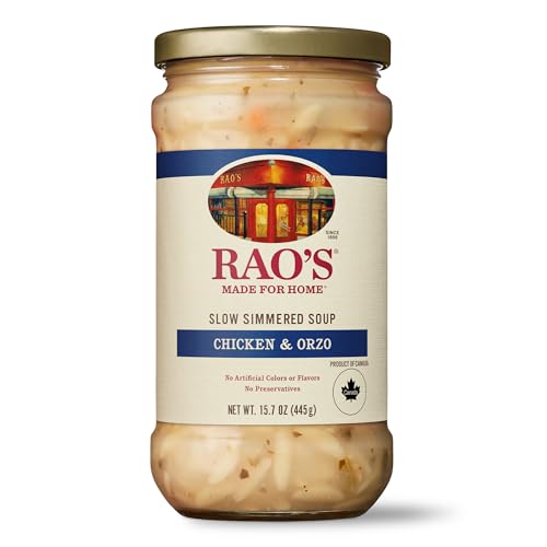 Rao's Homemade Slow Simmered Soup, Chicken & Orzo, 15.7 Ounce (Pack of 6)