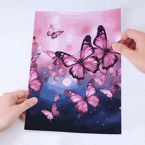 Autocollants papillons roses pour identifier facilement sa bouteille d'eau - 5