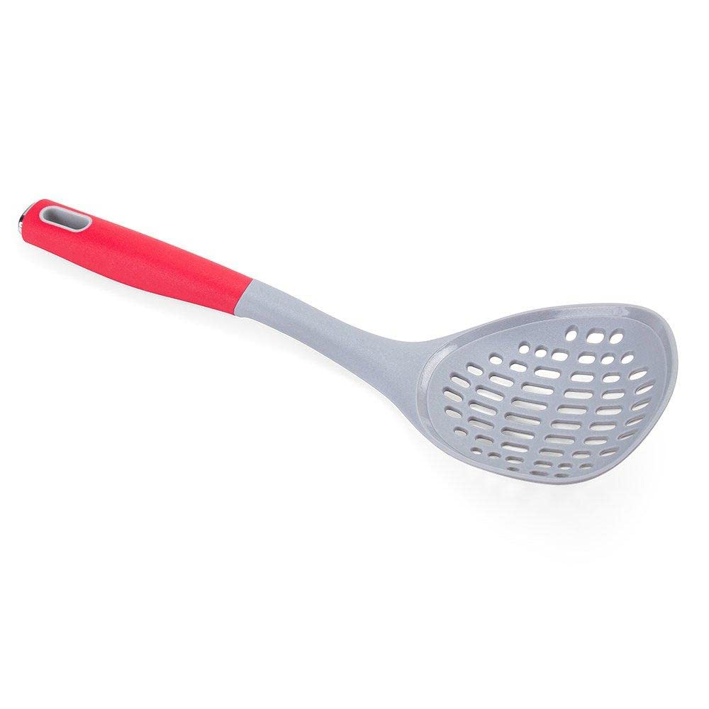 Escumadeira de Nylon Vermelha 35cm Essencialy Moda do Chef