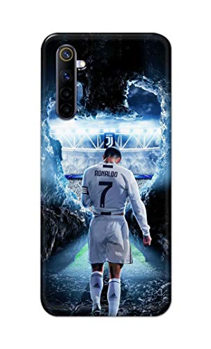 Image of Printed Hard Back Cover Case for Realme 6 Pro Back Cover (Footbal Legend) -1302