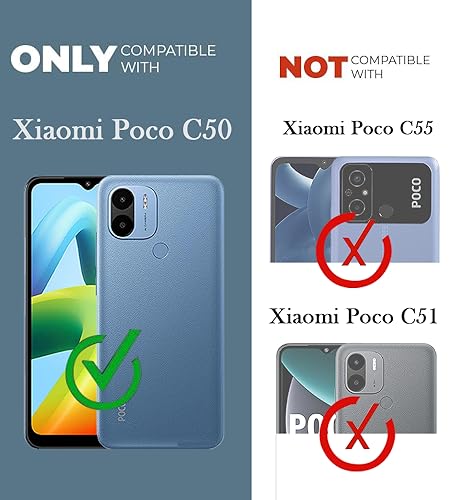 Image of Jkobi Back Cover for Poco C50 | Poco C51 (Silicone Clear Shockproof Case with Camera Protection | Soft and Flexible | Transparent)