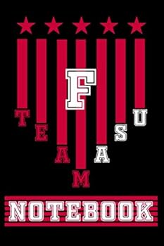 F: Cute Initial TEAM USA Letter : F College Ruled Notebook. Pretty Personalized Medium Lined Journal and Diary for Writing and Note Taking- USA FLAG Print