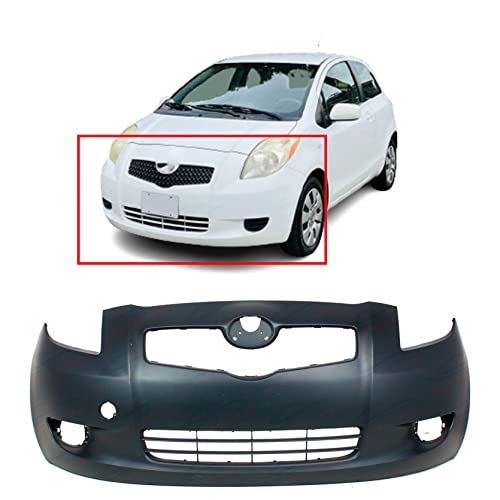 FitParts Compatible With Front Bumper Cover 2006-2008 Toyota Yaris Base CE Core LE Premium RS S Hatchback 06-08. New, Primed and Ready for Paint. With Fog Light Holes. TO1000325 5211952925 2007