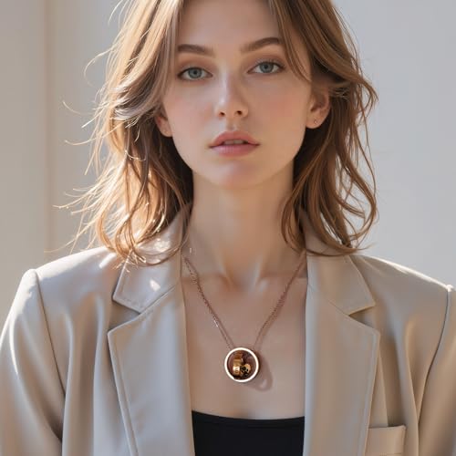 Bijoux de crémation pour cendres pendentif chat et collier urne funéraire - 7