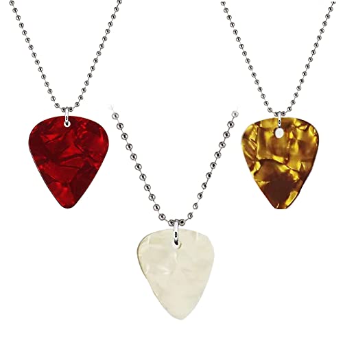 Magnifique collier médiator de guitare pour les amateurs de musique en acier inoxydable avec chaîne de perles pour… - Les Beatles, Paul McCartney, John Lennon, RIngo Starr, George Harrison Magnifique collier médiator de guitare pour les amateurs de musique en acier inoxydable avec chaîne de perles pour… – Image 4