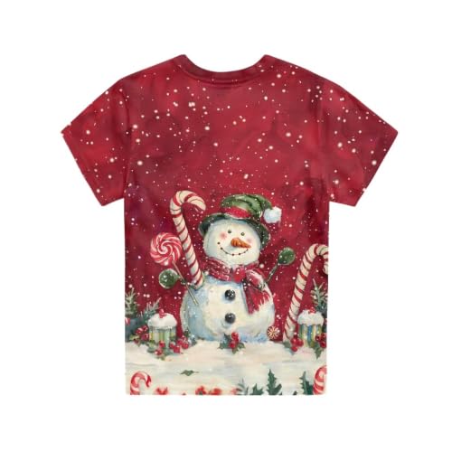 Image of Renewold Kids Novelty T-Shirt for Girls Boys Short Sleeve Crewneck Summer Tee Soft Breathable Graphic Shirt for Age 2-16