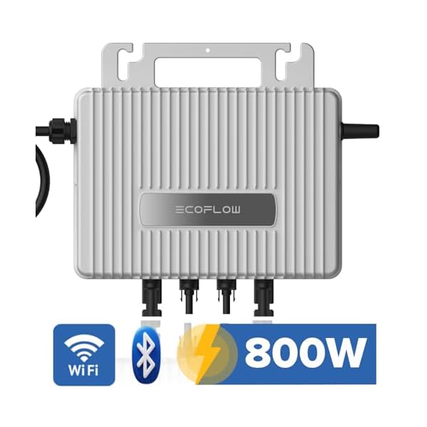 SUNNIVA 920W Balkonkraftwerk BIFAZIAL FULLBLACK komplett Steckdose Ecoflow 800W Wechselrichter, PV Solaranlage, 2x 460W Glas-Glas Solarmodule, inkl. 5m Kabel, Bluetooth WIFI, Komplettset – Bild 4