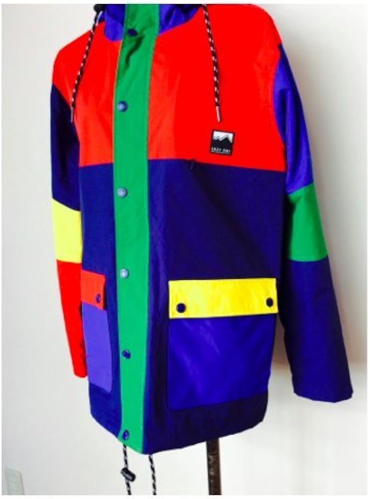 Amazon | [LAZY OAF] レイジーオーフ カラーブロックブルゾン カラフル 