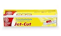 Jet-Cut Frischhaltefolie zum Schneiden, Gastronomie 45cm x 300m – extra breit, PVC transparent, 1 Stück