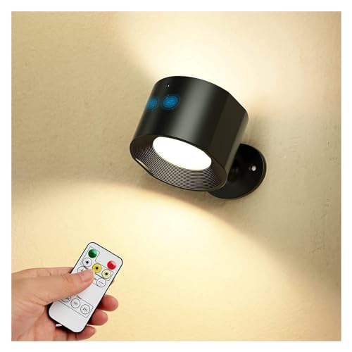 Aplique de pared inalámbrico con carga USB y control táctil para iluminación interior 3