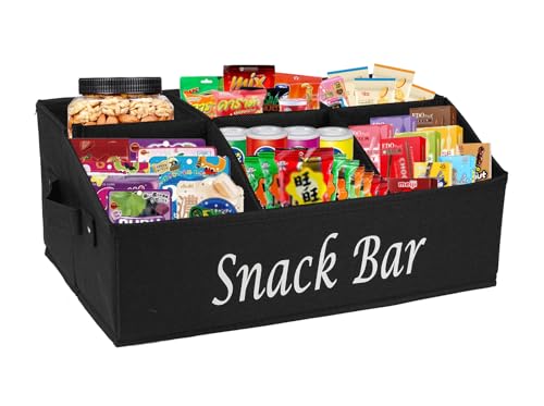 Xbopetda Snack Organizer for Countertop, Fabric...