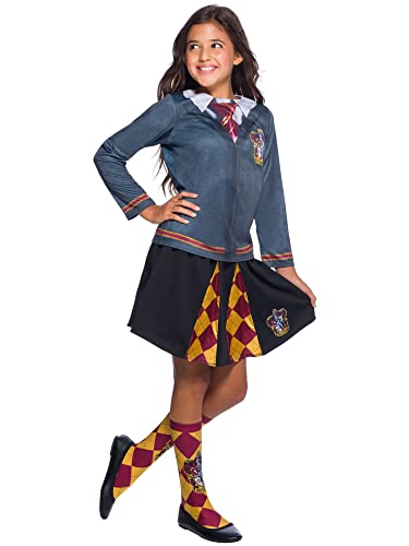 Rubie's - Déguisement Top et Jupe Gryffondor - Harry Potter, enfant, H-300826L, Taille L 7 à 8 ans
