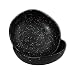 RoRo Ceramic Stoneware Hand-Crafted Bowl Set with Black Speckled Egg Pattern, 7 Inch Set of 2