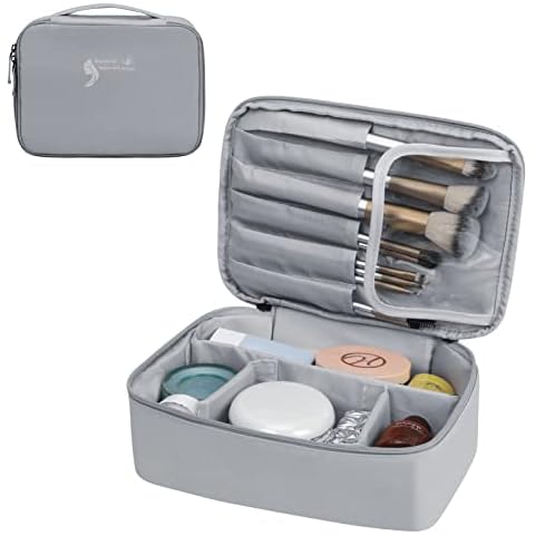 Unaone Toiletry Bag for Travel, Large Capacity Wash Gargle Bag Makeup Organizer for Men Women, Water-Resistance Cosmetic Toiletries Bag with Handle Cover