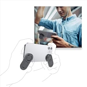 MOOY GAMEBLADE Ergonomic Mobile Game Grip – 1 Set, Comfortable Phone Controller with Pivoting Paddles, Dual Stand Mode, No Power Needed, Universal Fit for iPhone & Android