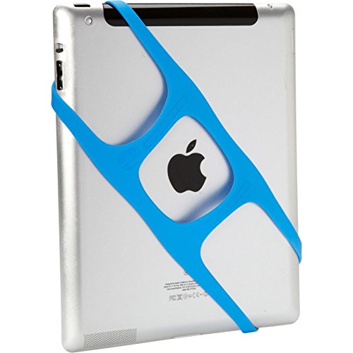 Padlette tablet handle, holder, Grip for iPad Kindle Fire HD Surface Galaxy Tab and compatible with any tablet with a display from 8 inches to 11 inches (Mid-Size D3 Blue)
