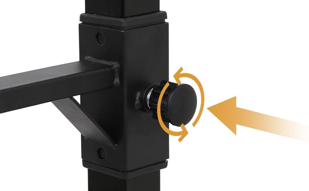 Adjustable Squat Rack Stand Barbell Bench Press Stands Rack Push Up 40-66 Multi-Functional Sturdy Steel for Home Gym Max Load 550 lbs Portable Dumbbell Racks Stands, Black