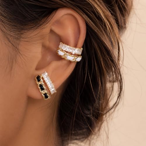 Image of Ear Cuff Set Non Piercing Stackable Clip On Earrings