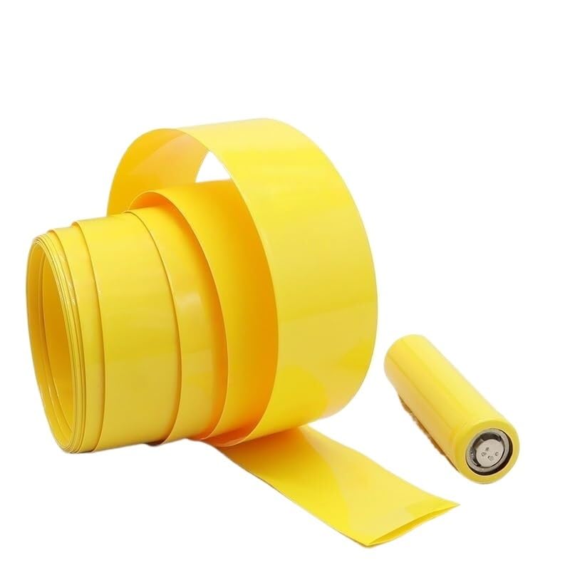 Rękawy termokurczliwe Rurki termokurczliwe PCV do 18650 Szerokość 29,5 mm-200 mm 10 metrów Żółte(200mm)