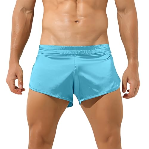 Men's Casual Shorts with Double Layer Design for Swimming Gym Workout and Everyday Wear Comfortable Stretchy