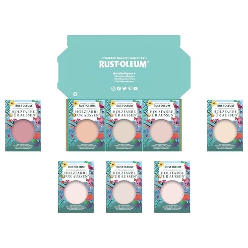 Rust-Oleum Holzfarbe Für Aussen Testerbox - Süße Rosatöne - Seidenglanz