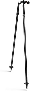 Thumb Release Bipod with Center Entry Head Poles Saver Clamp,Aluminum Surveying Tripod Bipod for Prism Poles Surveying or GPS Poles of Total Station GPS GNSS - Mountlaser
