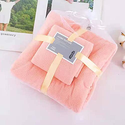 HomeCloud Ultra Soft 300 GSM Bath Towel Set | 3X Softer Than Cotton Towels | Highly Absorbent & Ultra Fast Dry | Perfect for Home, Pool, Spa & Gym |Set of 2 (1 Bath (140x70cm), 1 Face Towel (75x35cm)