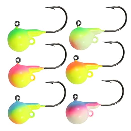 Northland Fishing Tackle Fireball Live Bait Jig for Walleye, Sauger, & Perch, Assorted Two-Tone Colors, 3/8 Oz, 6/Cd