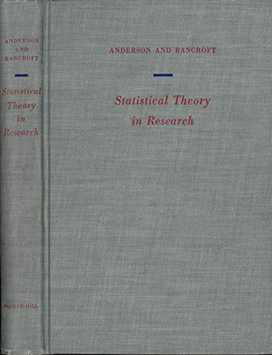 Statistical Theory in Research 0070017107 Book Cover