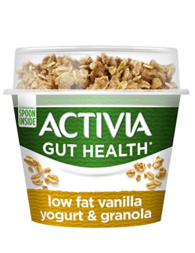 Activia Breakfast Topper Vanilla Yogurt and Granola With Spoon 165g